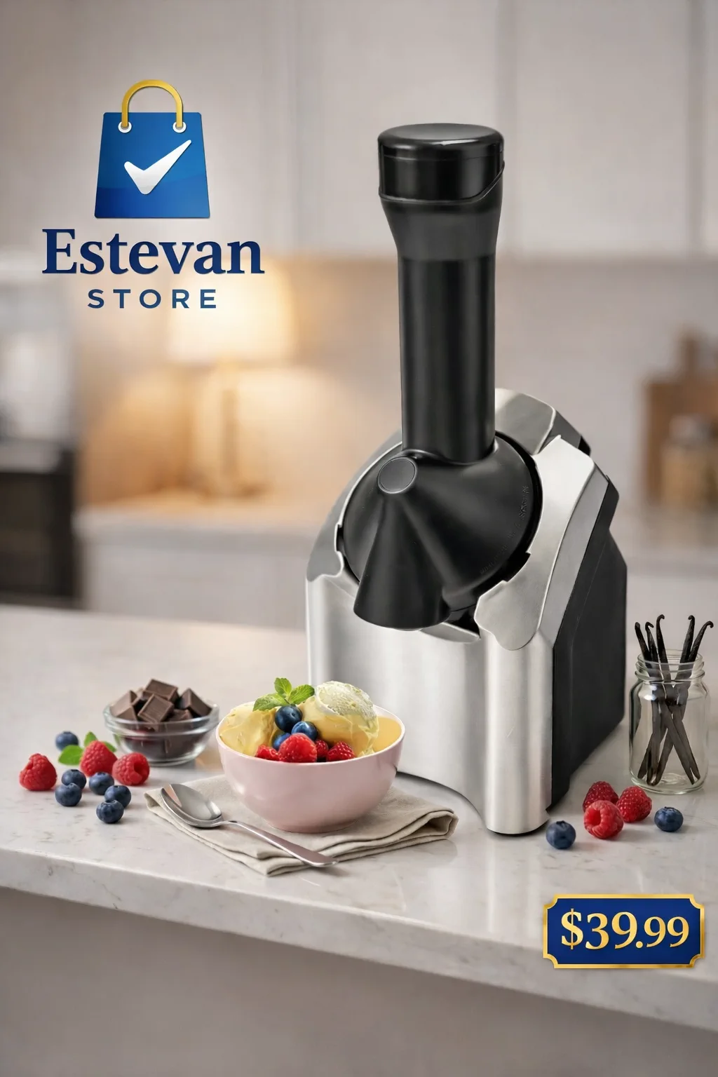 Máquina para Helados Naturales 🍓🍦 ¡Saludable y Fácil!