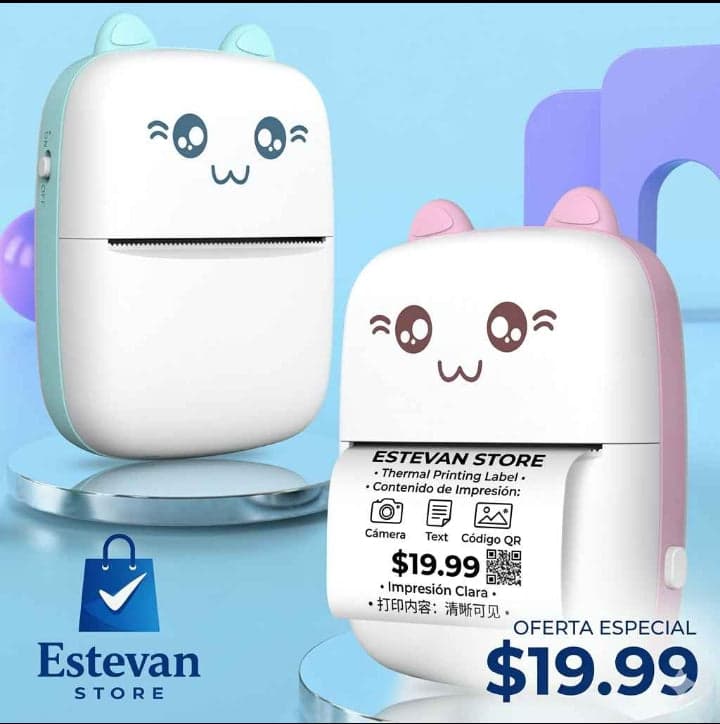 🖨️ Mini Impresora Térmica Portátil Bluetooth - ¡Sin Tinta! | Estevan Store