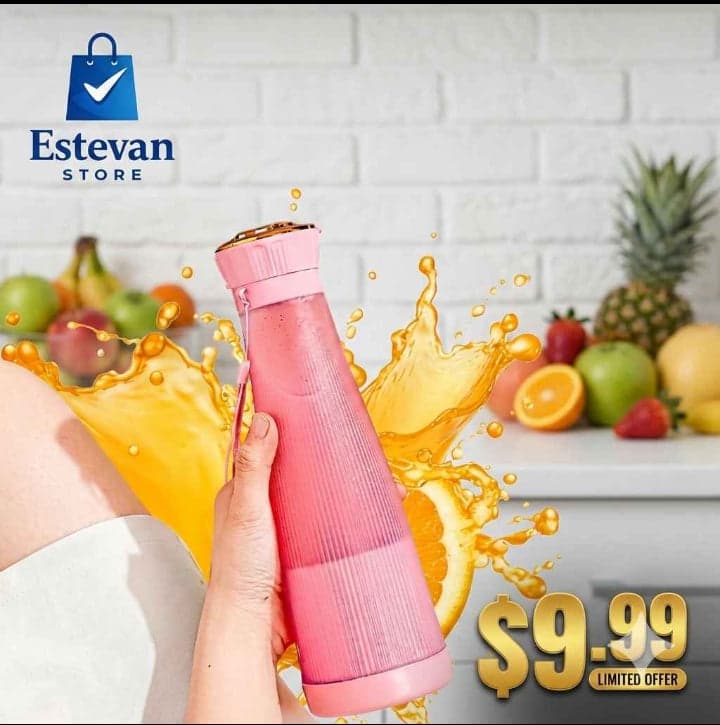 Toma todo Licuadora Portátil 🍓🥤 ¡Batidos y jugos frescos en cualquier lugar!