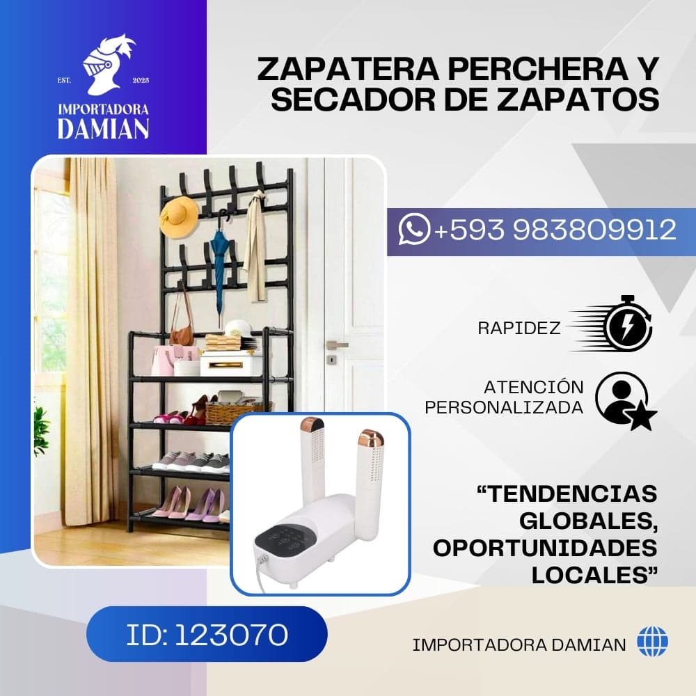 Zapatera Estante y Secador de Zapatos
