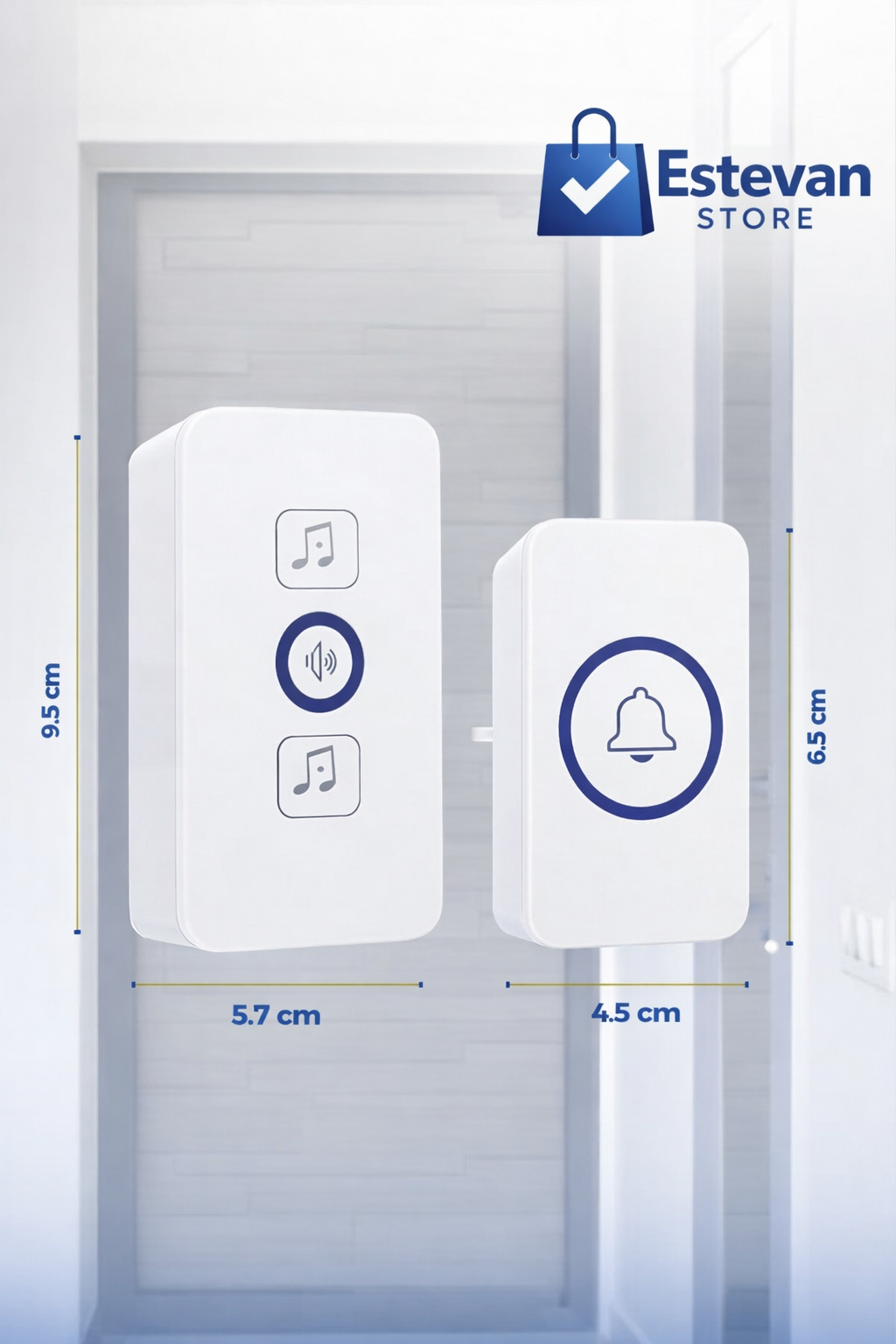 Timbre Inalámbrico Inteligente | Fácil Instalación | Sonido Fuerte