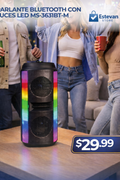 Parlante Bluetooth con Luces LED | Sonido Potente | Ideal para Fiestas
