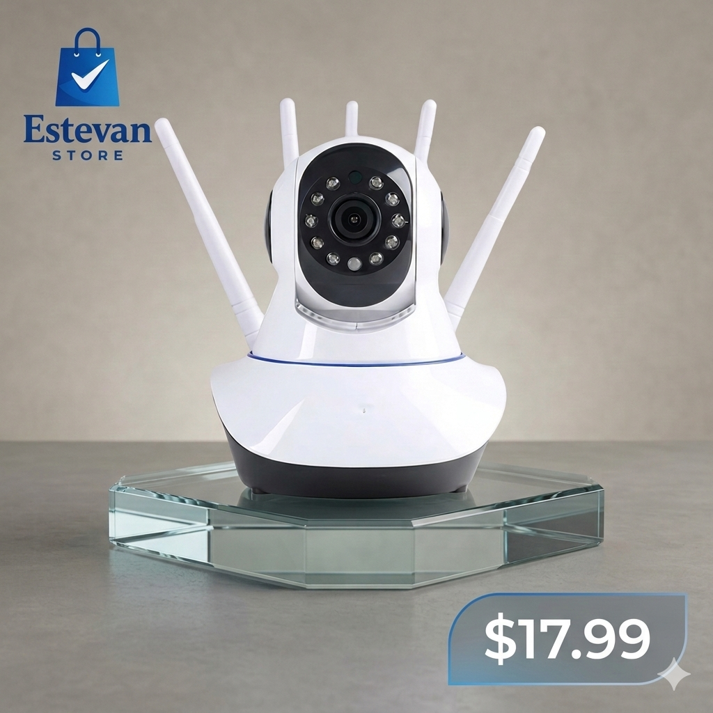📸 CÁMARA DE SEGURIDAD WIFI 5 ANTENAS PTZ 360° | FULL HD 1080P".