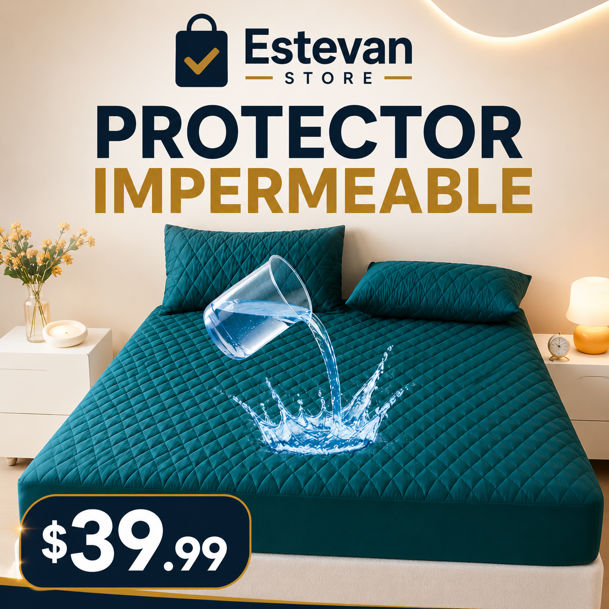 ✨ PROTECTOR IMPERMEABLE PARA COLCHÓN ✨