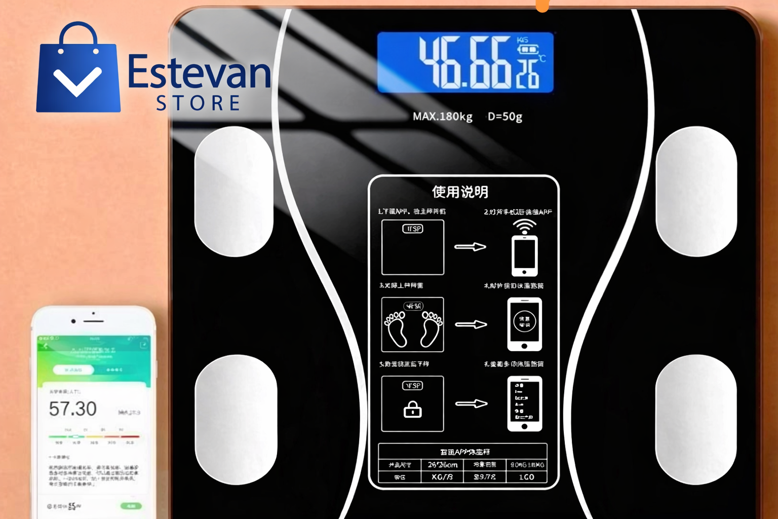 ⚖️ BALANZA DIGITAL INTELIGENTE CON BLUETOOTH 📱
