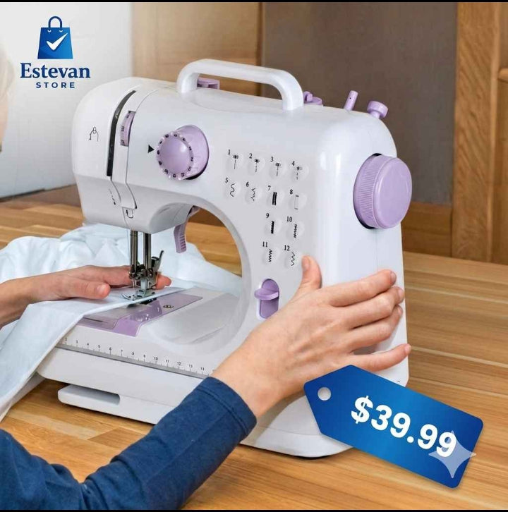 🧵✨ Mini Máquina de Coser Eléctrica Portátil | Práctica y Fácil de Usar ✨🧵
