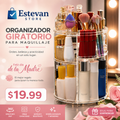 🌸 ORGANIZADOR GIRATORIO PARA MAQUILLAJE 360° 🌸