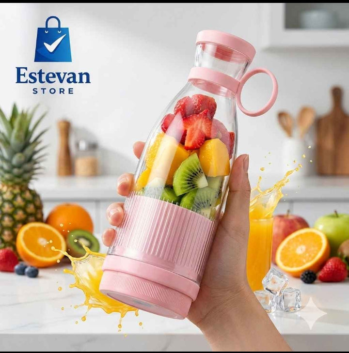 Toma todo Licuadora Portátil 🍓🥤 ¡Batidos y jugos frescos en cualquier lugar!