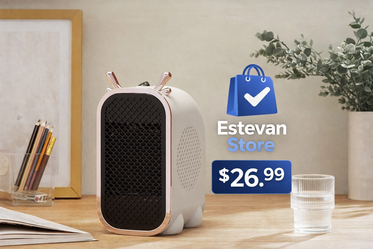 Mini Calefactor Portátil – Calor rápido y seguro para tu hogar u oficina